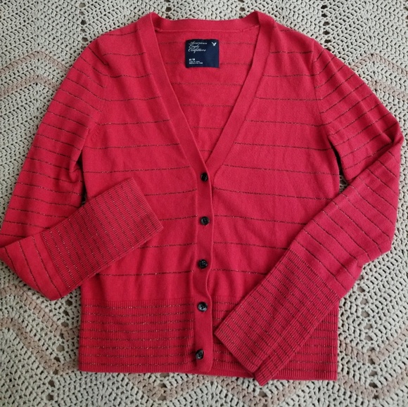 American Eagle Outfitters Sweaters - 🌻B1G2📚Red AE cardigan